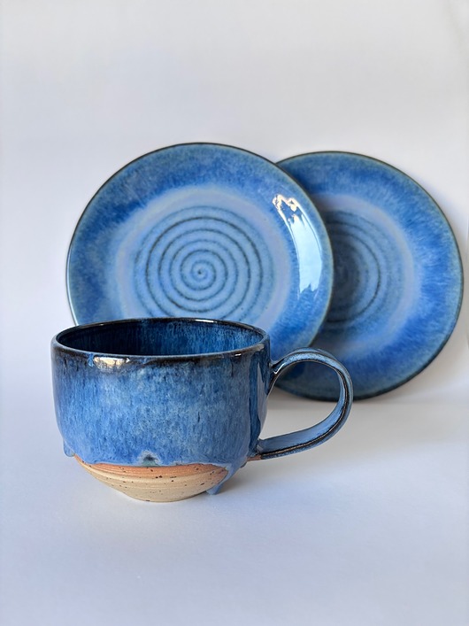 patery i talerze Talerzyki ceramiczne "Morska bryza"