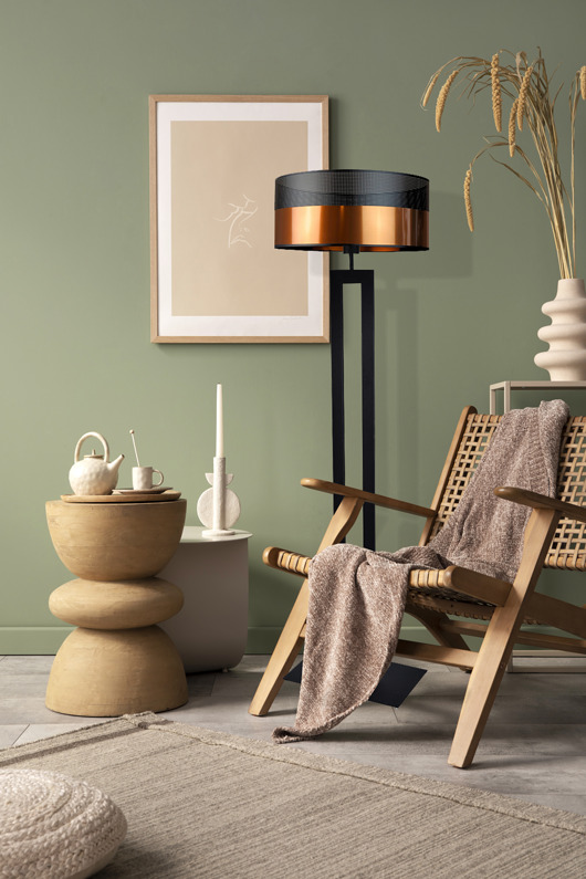 lampy podłogowe Czarna nowoczesna lampa podłogowa do czytania w salonie KALIFORNIA GLAM