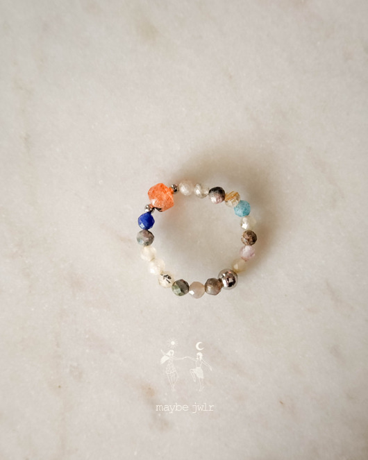 pierścionki elastyczne Galaxy pierścionek z kamieniem