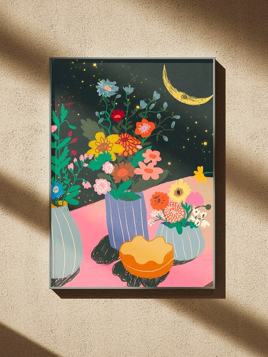 plakaty Plakat "Księżycowy bukiet" 30x42