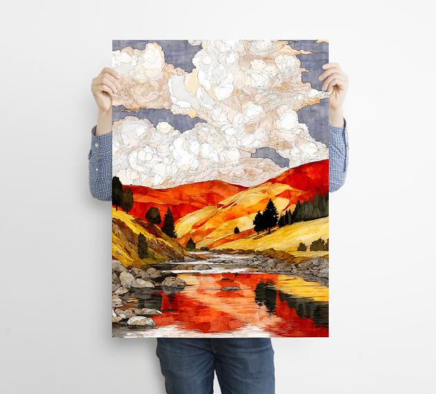 plakaty Widok z okna 1 - grafika na plakacie