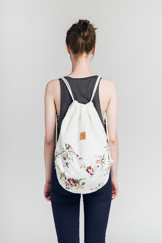 Plecak w kwiaty - Lootbag triple / flowers Lootbag