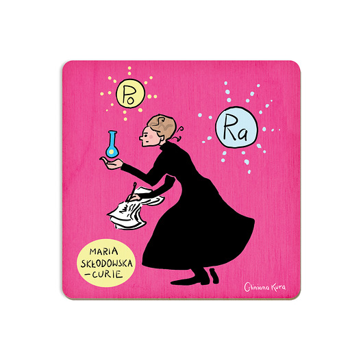 podkładki do kuchni Podkładka pod kubek Polacy Maria Skłodowska-Curie