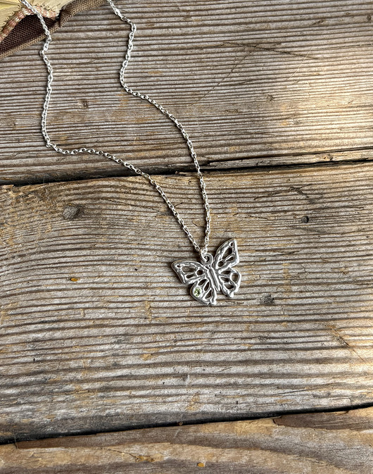 srebrne naszyjniki Motyl- Naszyjnik- Lato- Motyle