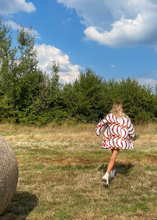 sukienki mini damskie Piękne białe kimono Peace