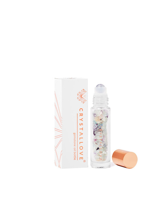 akcesoria dla niej CRYSTALLOVE Buteleczka z kryształami na olejek 10ml - fluoryt tęczowy
