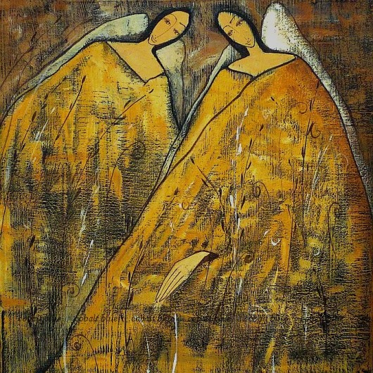 ANIOŁY  .................ochra cobalt