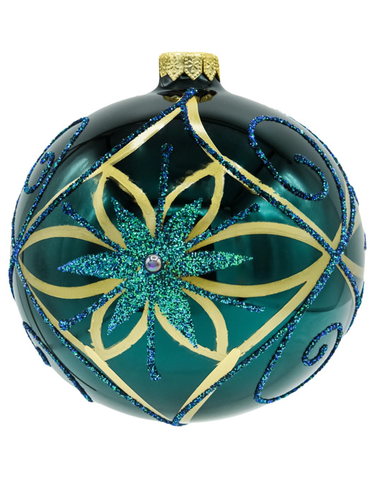 bombki Bombka okrągła: Szmaragdowy Kwiat