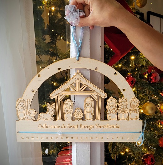 dekoracje świąteczne Kalendarz Adwentowy Odliczanie do Świąt