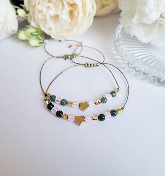 bransoletki z kamieni naturalnych Bransoletki przyjaźni- przyjaciółek- 2 szt.