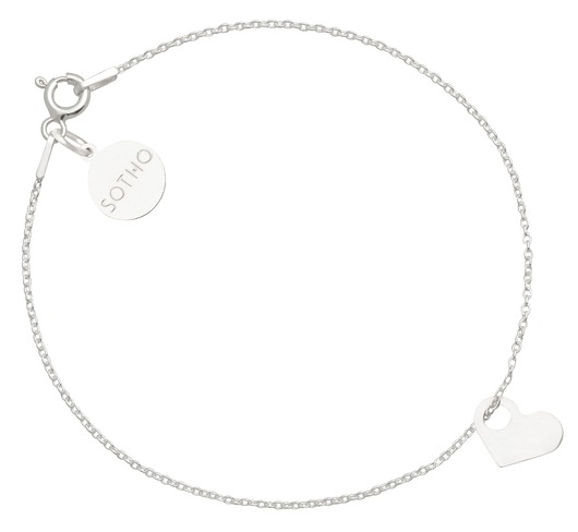 bransoletki srebrne Srebrna bransoletka z malutkim serduszkiem