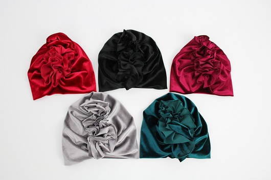 Turban z weluru Noeli