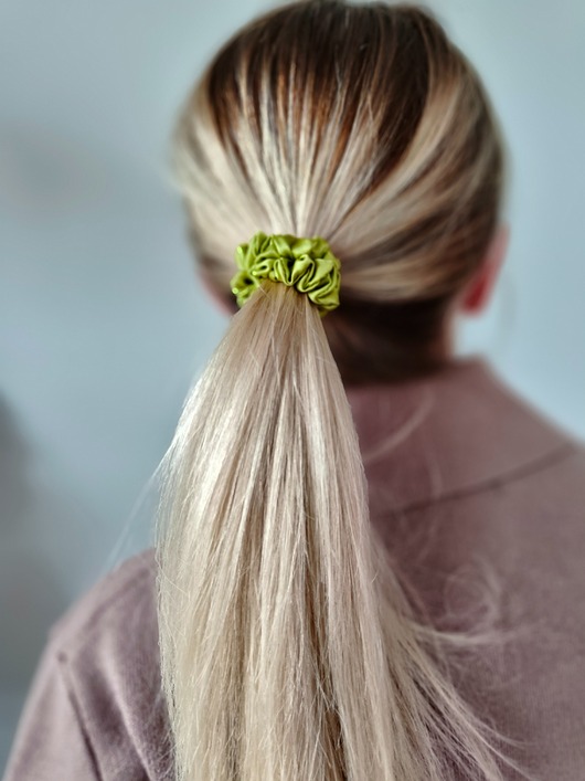 gumki do włosów Gumka jedwabna, scrunchie, frotka juicy apple MINI
