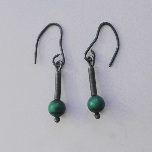 kolczyki z kamieniami Kolczyki OKRĄG