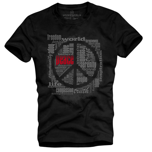 t-shirty męskie T-shirt męski UNDERWORLD Peace