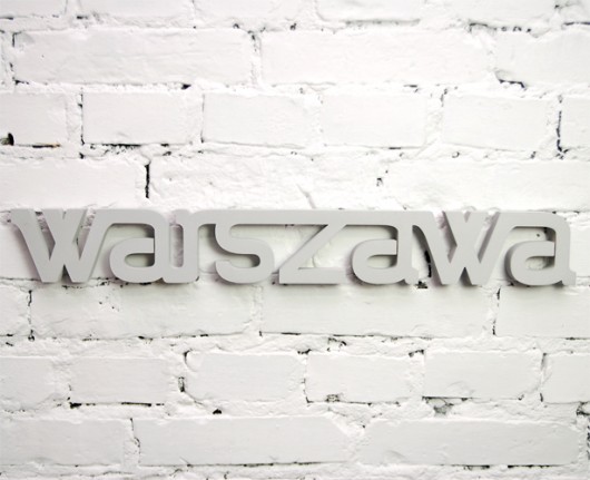 Warszawa - napis 3D, rozmiar 90x12cm Ledon
