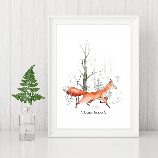 plakaty Plakat. Leśne przygody, lis