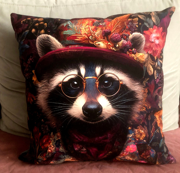 poduszki z grafiką Poduszka ozdobna z eleganckim szopem