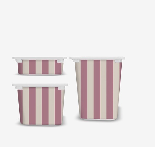 naklejki ścienne do pokoju dziecka Naklejka na pojemniki Trofast Ikea pasy naklejki w paski