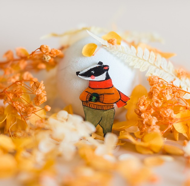 przypinki Borsuk Grzesiek