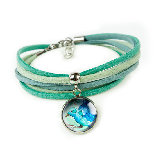 JUNGLE BIRD bransoletka z rzemieniami muamua design