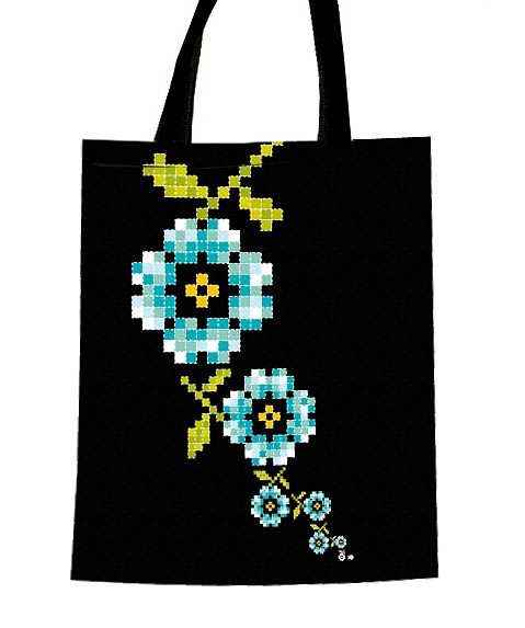 Promocja! folk & PIXEL torba na zakupy AT design
