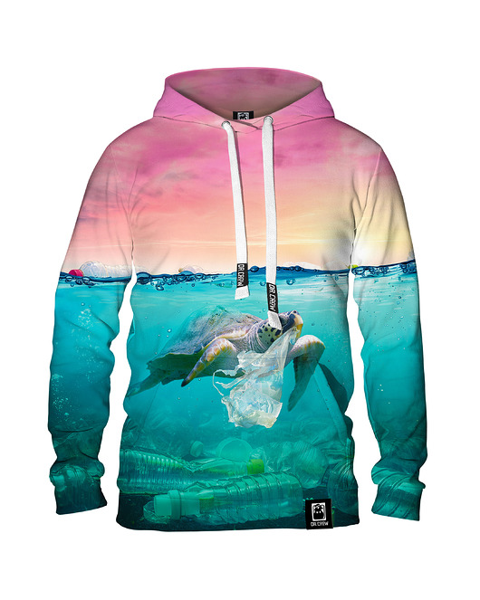 bluzy męskie Męska Bluza z kapturem Turtle Eko