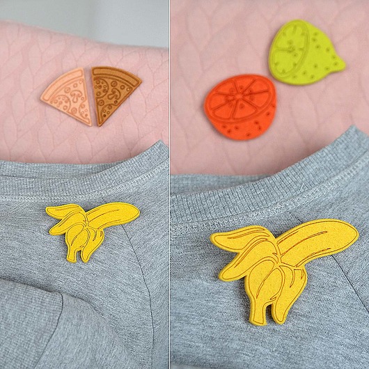 banan felt label