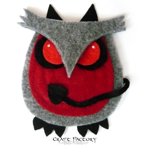 Owlastic Devil - broszka Craft Factory