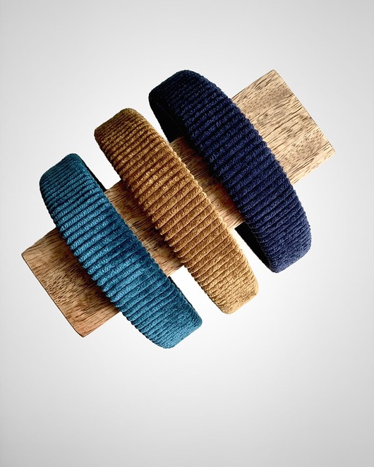 opaski do włosów Płaska sztruksowa opaska