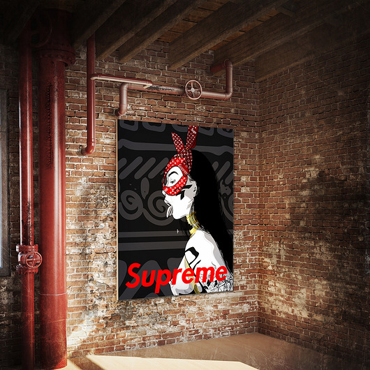 Supreme grafika, plakat, obraz Pas De LArt