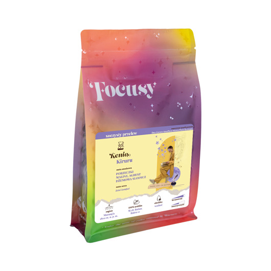 kuchnia - różne Kawa ziarnista KENIA Kiruru  soczysty przelew 250 g