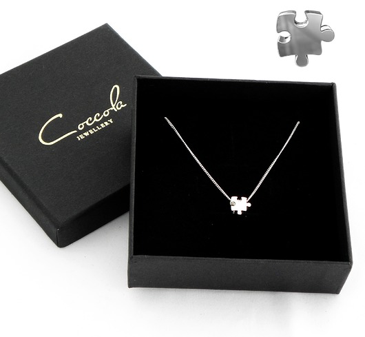 NASZYJNIK SREBRO 925 Z PUZZLEM Coccola JEWELLERY