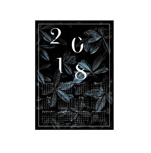 Plakat KALENDARZ 2018 BOTANICZNY muybien