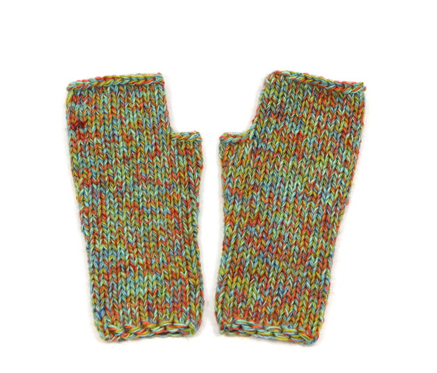 rękawiczki damskie Mitenki Kornelia-bezszwowe rękawiczki bez palców z krótkim kciukiem