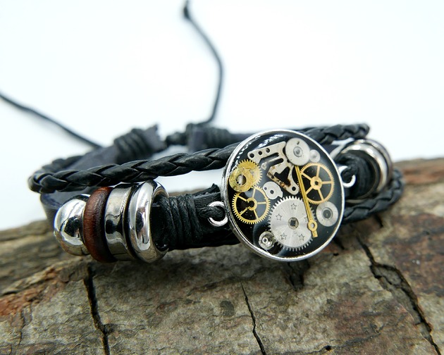 Mechaniczna bransoletka unisex 185 Zegarynki
