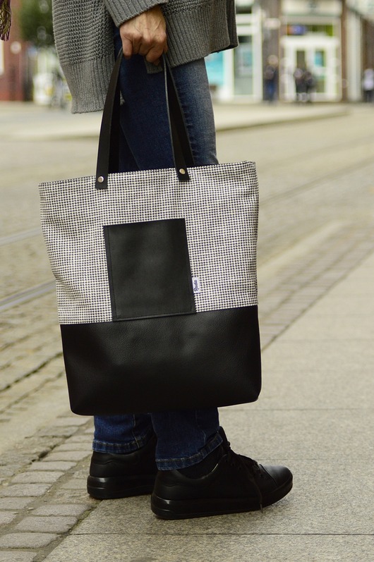 torby XXL Shopper Pepitka
