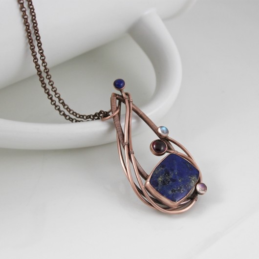 Constellation - naszyjnik z Lapis Lazuli  Studio Angel