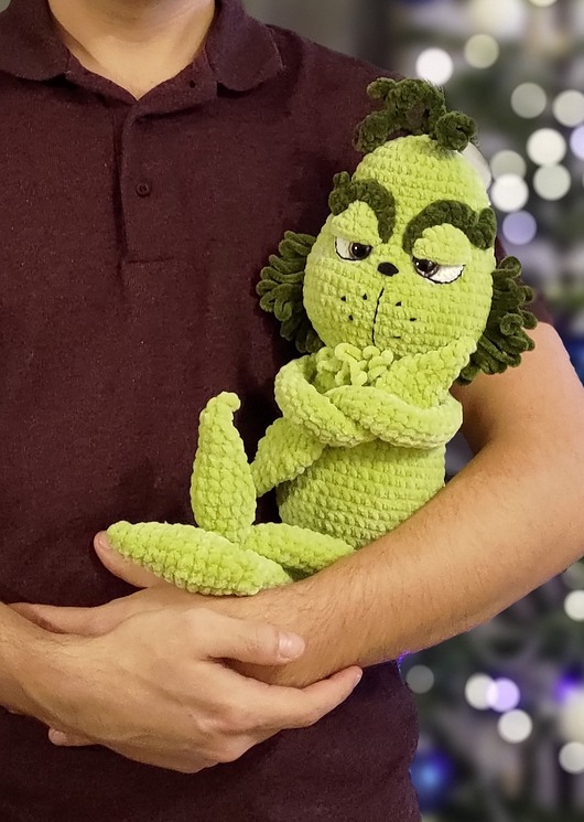 misie i maskotki Maskotka Grinch, Prezent na Mikołaja, Prezent przytulanka dla dziecka