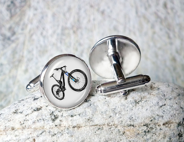 spinki do mankietów BIKE - SPINKI DO MANKIETÓW- unikat na prezent dla faceta