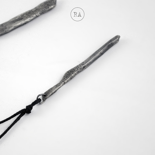 biżuteria męska Srebrny surowy naszyjnik STICK-3