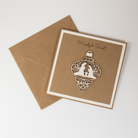 kartki świąteczne Kartka świąteczna szopka