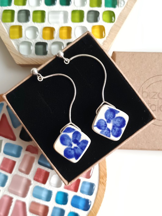 kolczyki ceramiczne Kolczyki ceramiczne wężyki Włocławek dwustronne