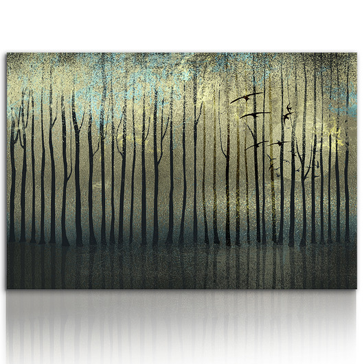 obrazy OBRAZ NA PŁÓTNIE - 120x80cm - ABSTRAKCJA HORYZONT