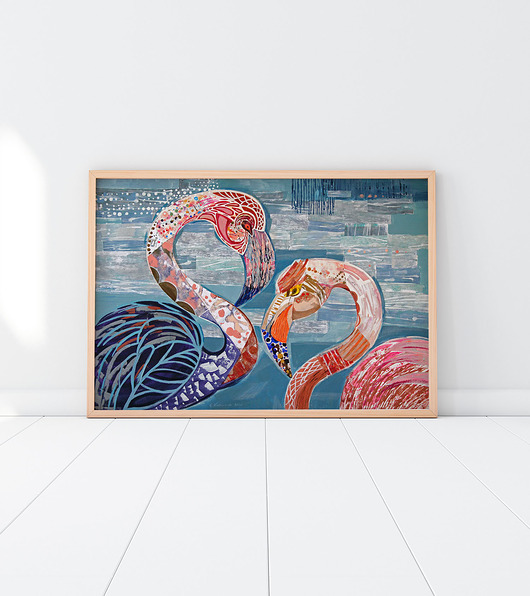 plakaty Plakat Flamingi