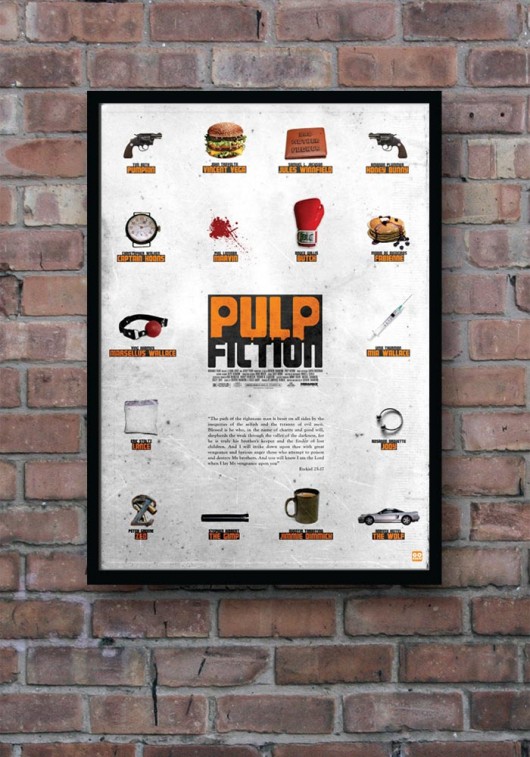 Pulp Fiction - plakat A4 minimalmill