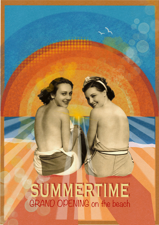 plakaty Plakat Fine Art giclee kolaż SUMMERTIME