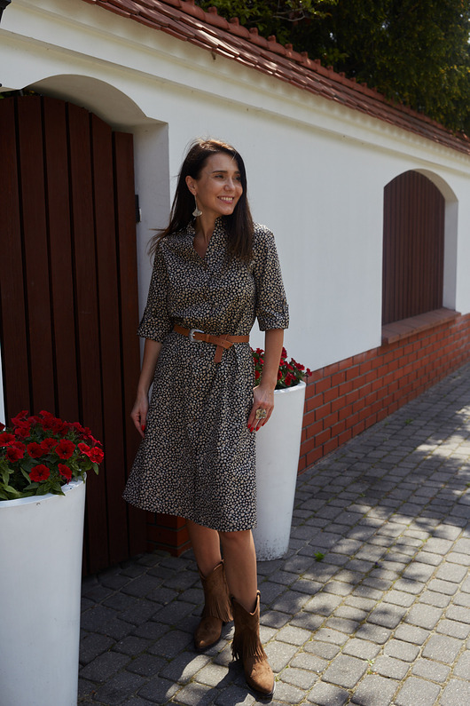 sukienki midi damskie Sukienka Alla Cotton