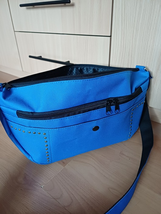 torby na ramię Torebka kobaltowa modna z polkola