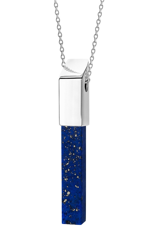 wisiorek z kolekcji EDGY/ SILVER/lapis lazuli Daria Siwiak Jewellery